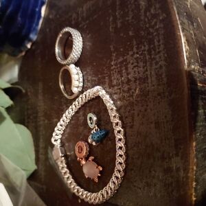 Pandora Silver Bracelet with Sparkling Accents